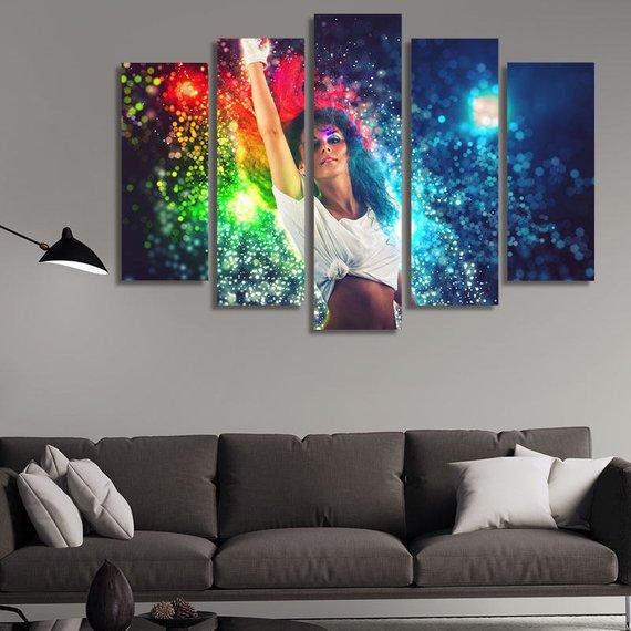 Young Woman Dancing – Famous Person Canvas Wall Art