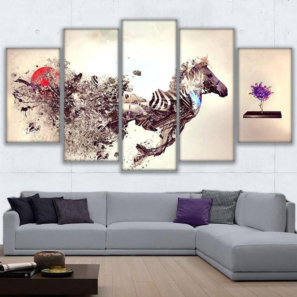 Zebra 2 – Abstract Animal Canvas Wall Art