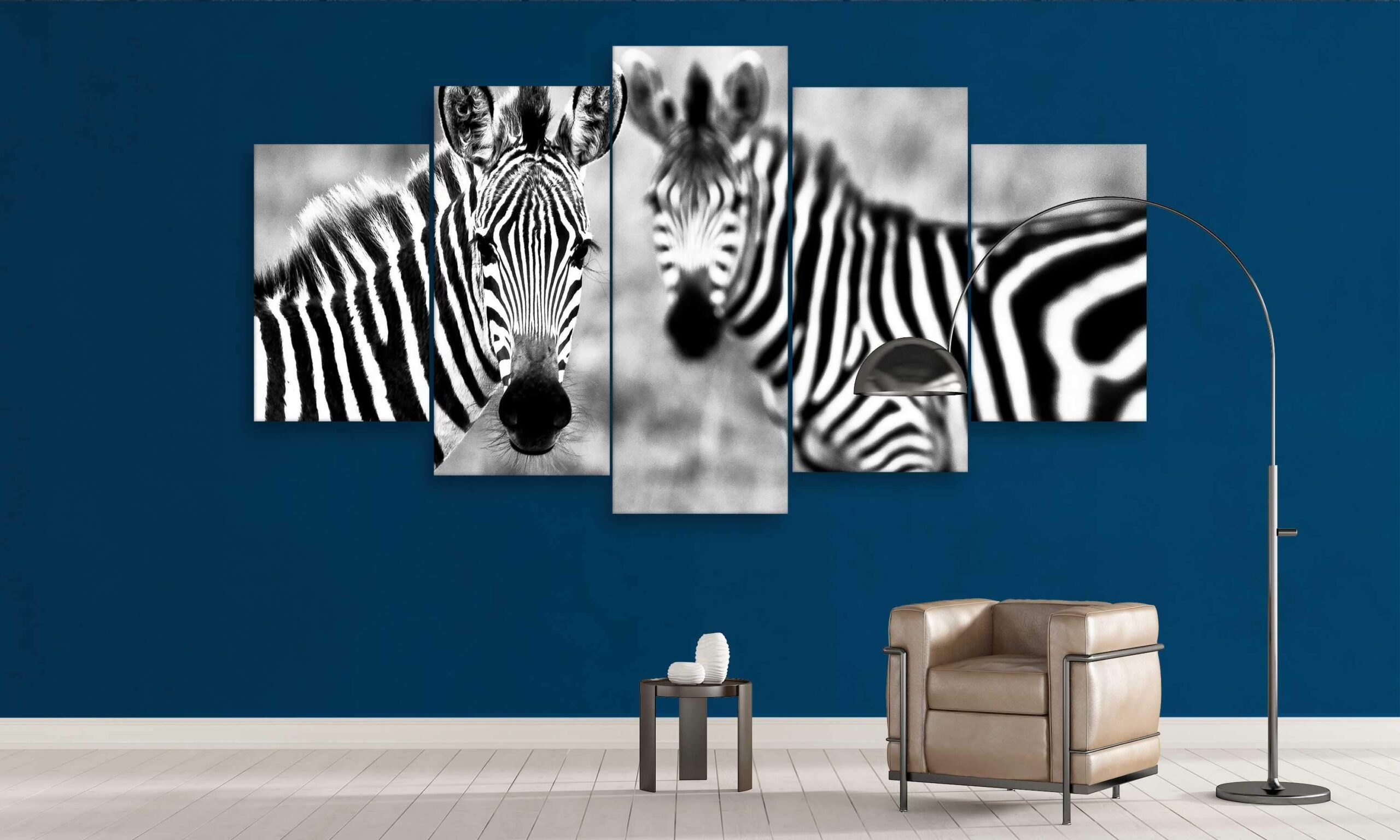 Zebra Couple 1 – Animal Canvas Wall Art
