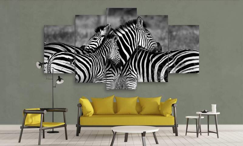 Zebra Hugs 1 – Animal Canvas Wall Art