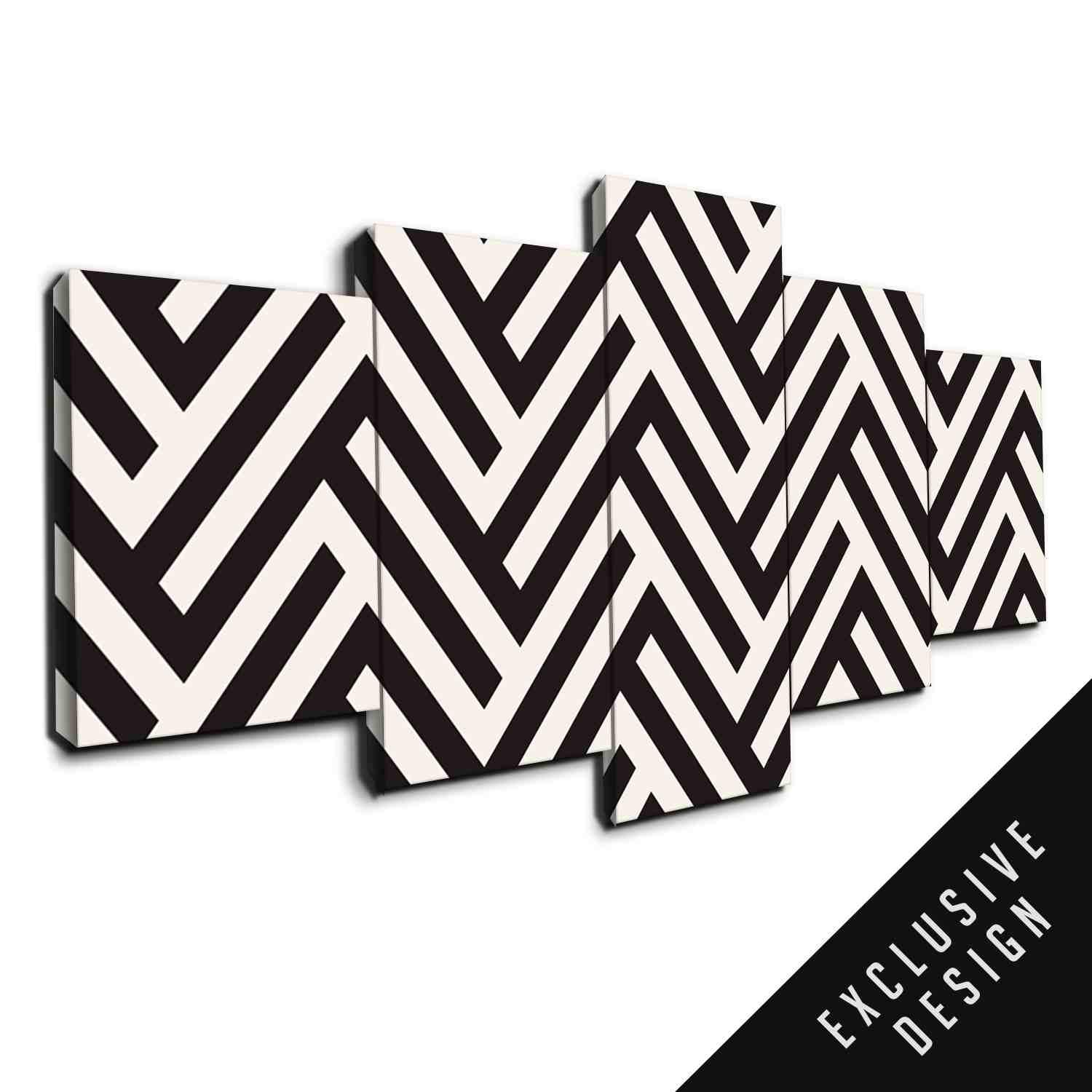 Zigzagger – Abstract Canvas Wall Art