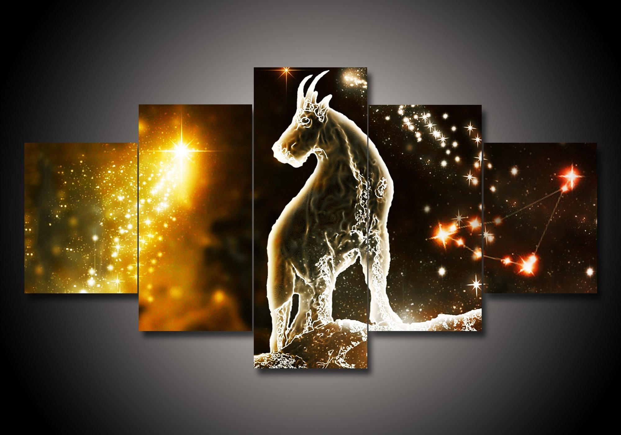 Zodiac – Capricorn – Abstract Canvas Wall Art