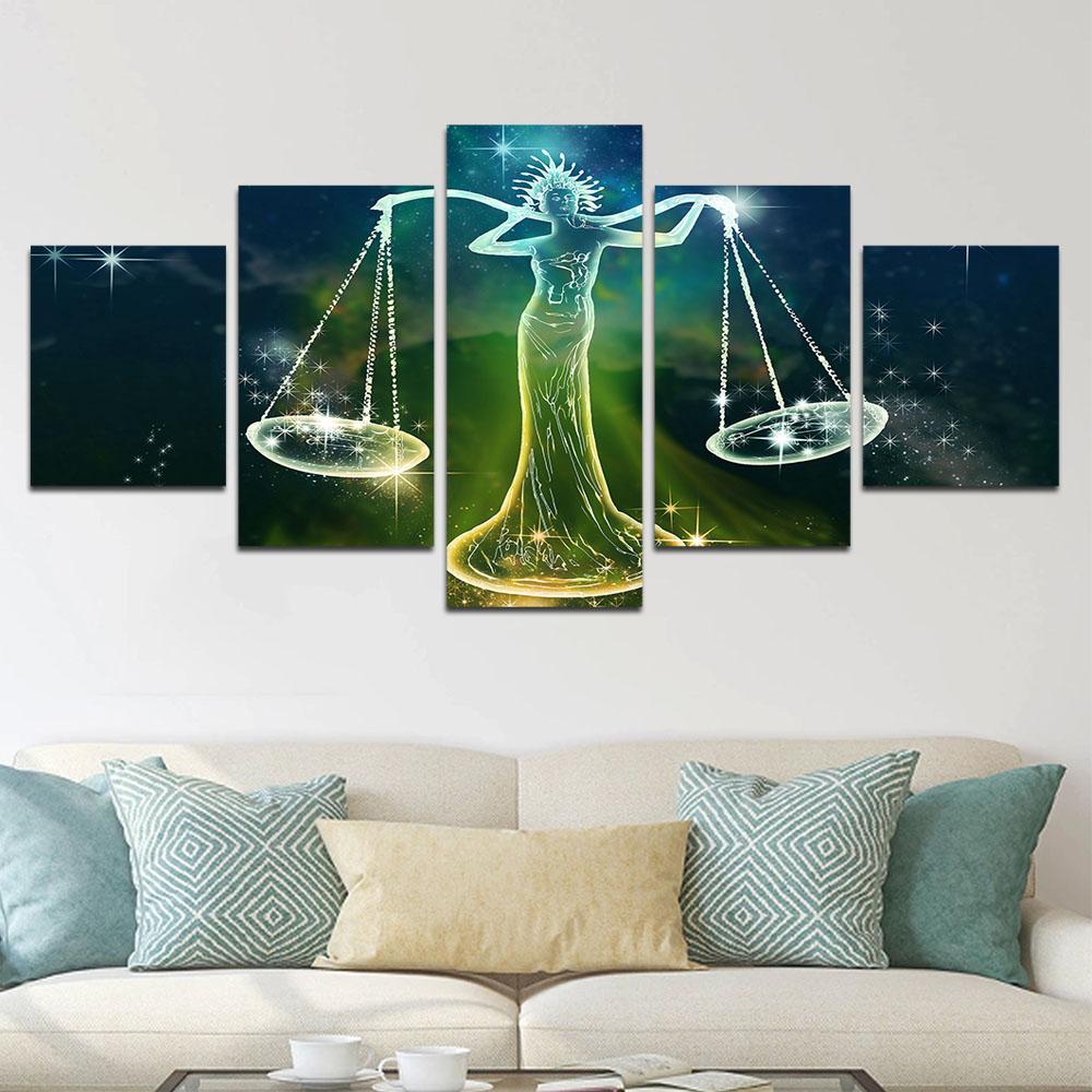 Zodiac – Libra – Abstract Canvas Wall Art