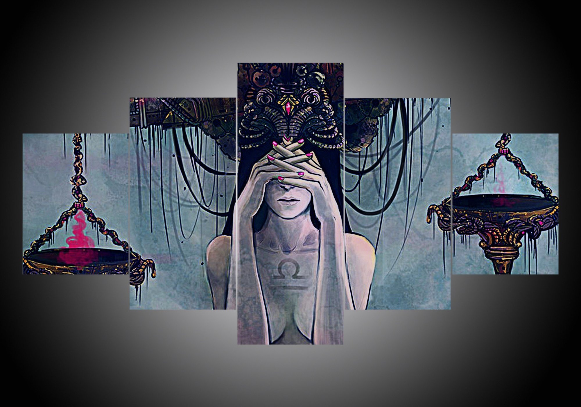 Zodiac – Libra – Abstract Canvas Wall Art