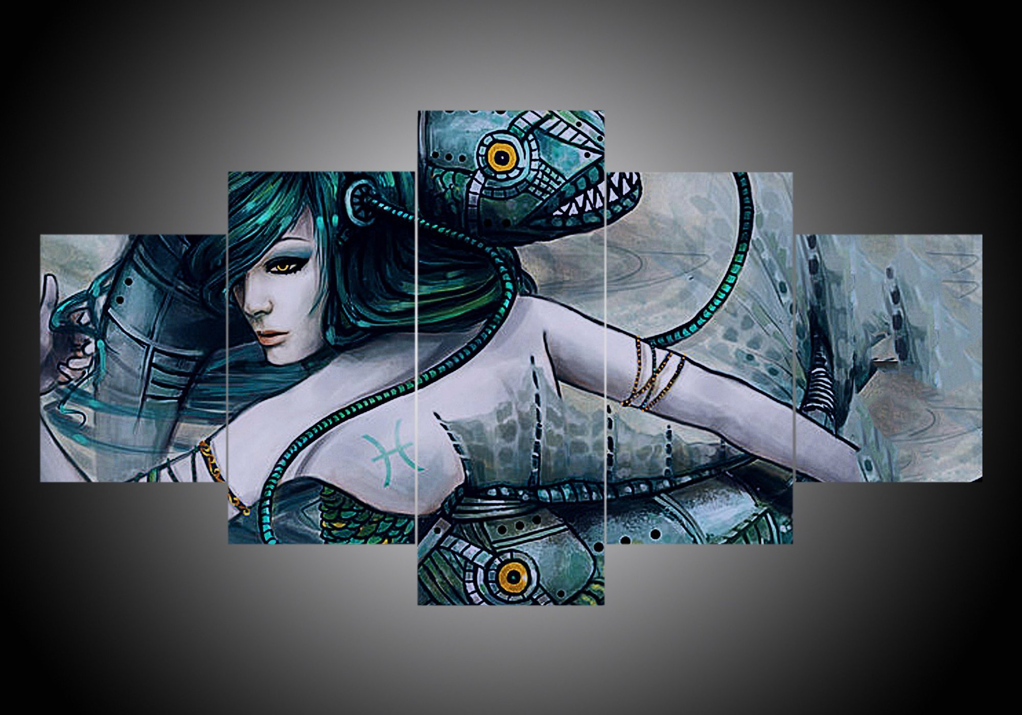 Zodiac – Pisces – Abstract Canvas Wall Art