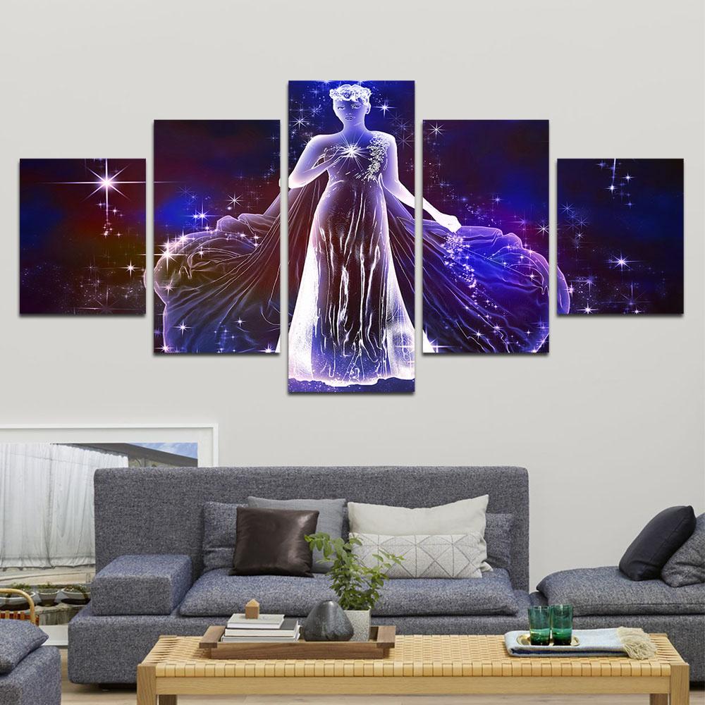 Zodiac – Virgo – Abstract Canvas Wall Art