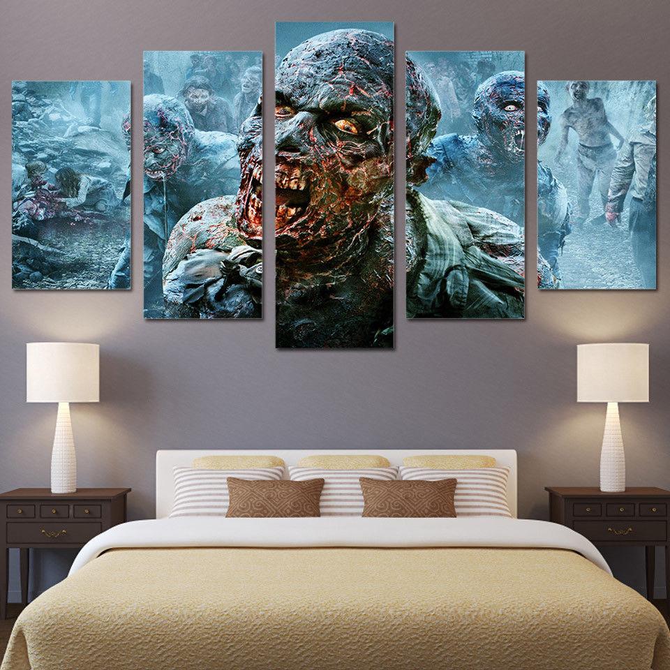 Zombies Walking Dead Horror – Movie Canvas Wall Art