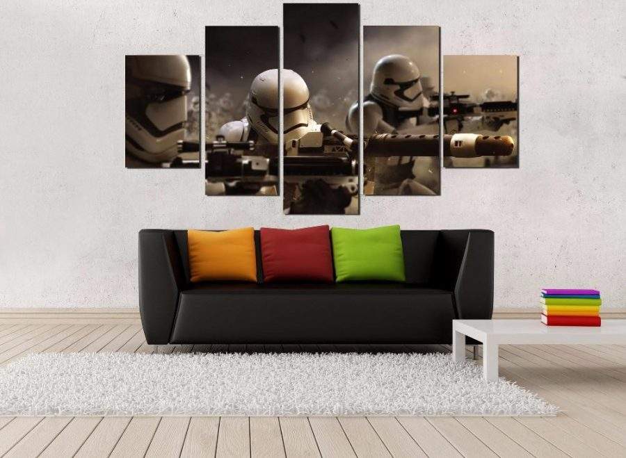 Star Wars 7 Storm Trooper Canvas Wall Art Star Wars 7 Storm Trooper Canvas Wall Art