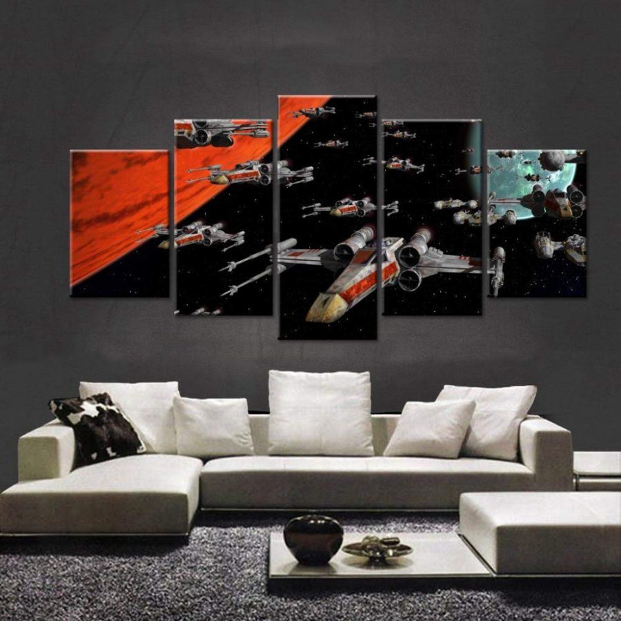 The Space Ships Of Star Wars Canvas Wall Art