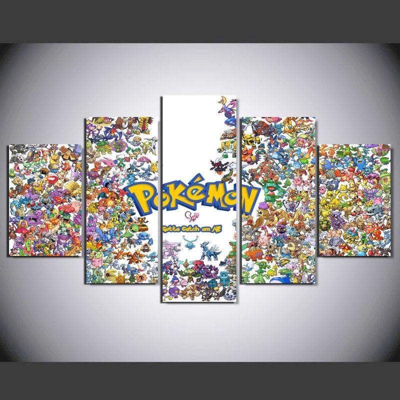 Pokemon Mascots Canvas Wall Art