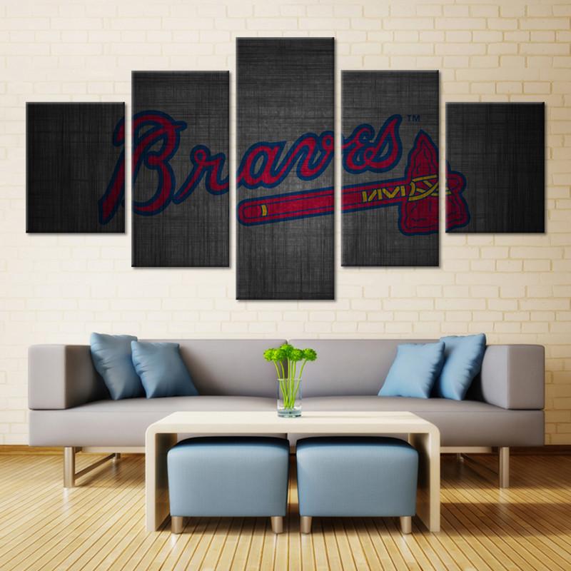 Atlanta Braves Baseball Team Canvas Wall Art