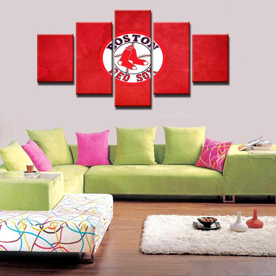 Boston Red Sox Sports Team Canvas Wall Art