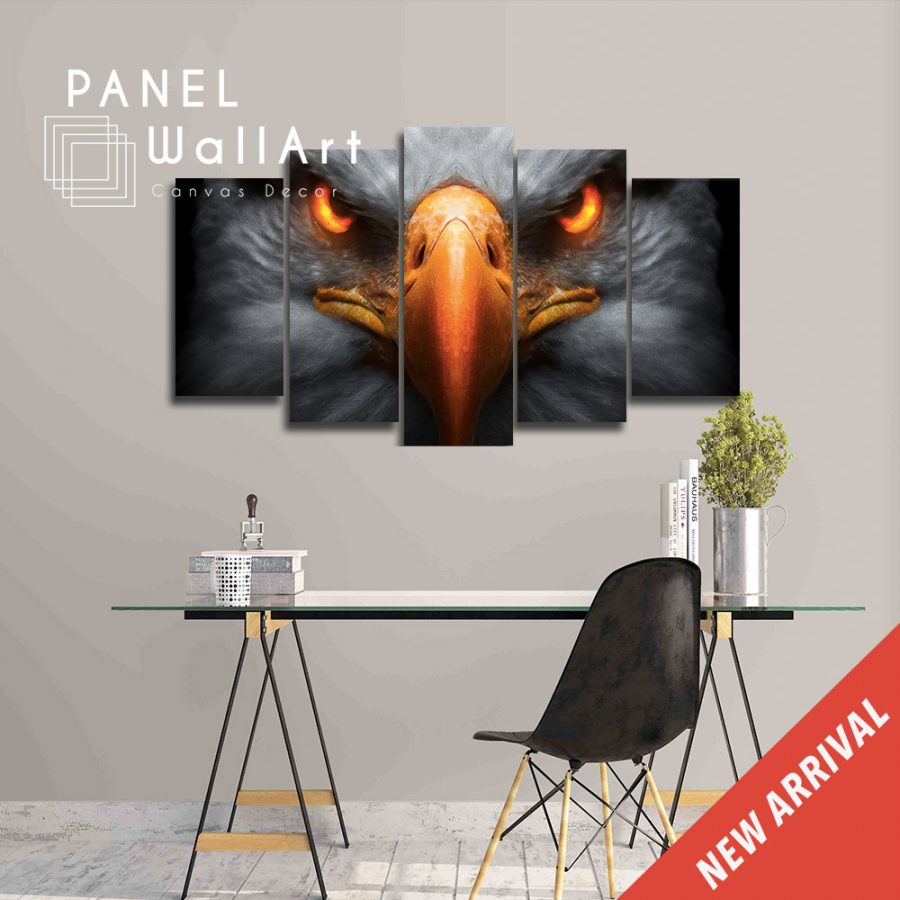 American Bald Eagle Zoomed Canvas Wall Art