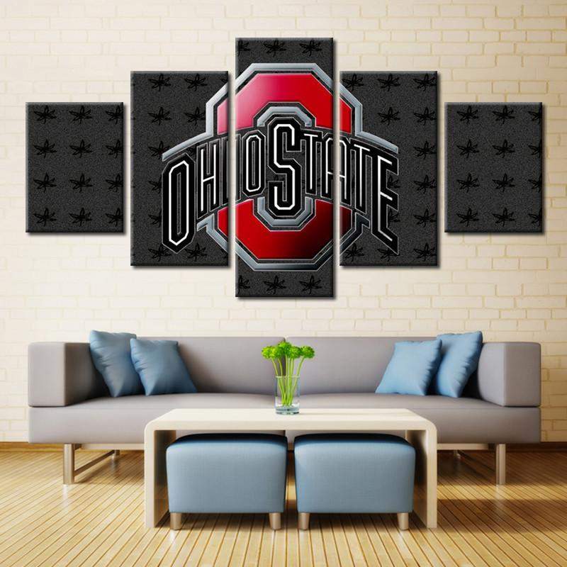 Team Of Ohio State College Football Canvas Wall Art