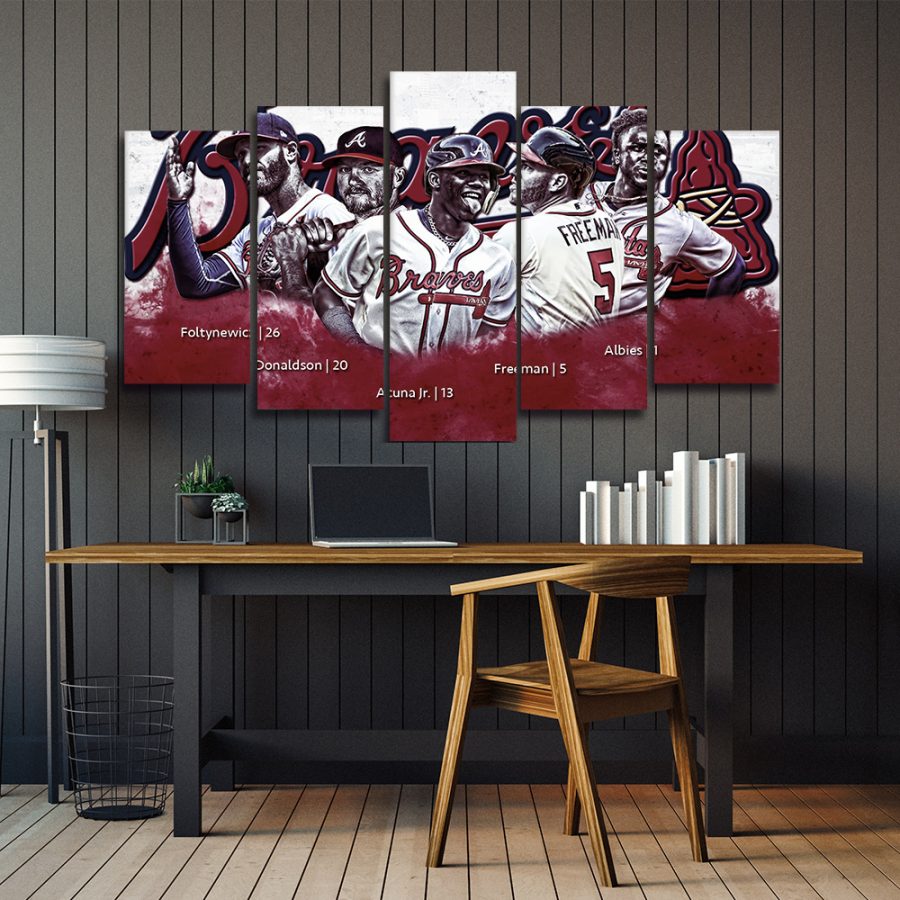 Atlanta Braves Baseball Team Canvas Wall Art