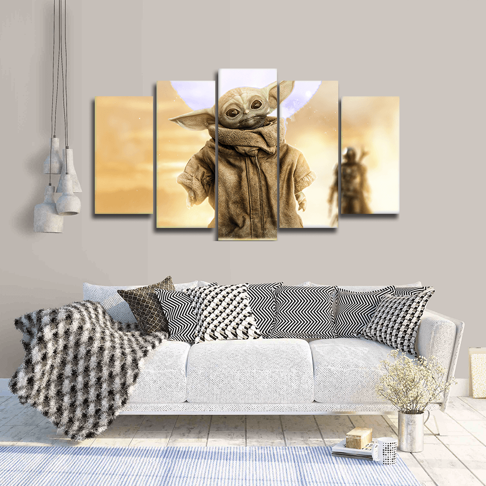 Baby Yoda Canvas Wall Art
