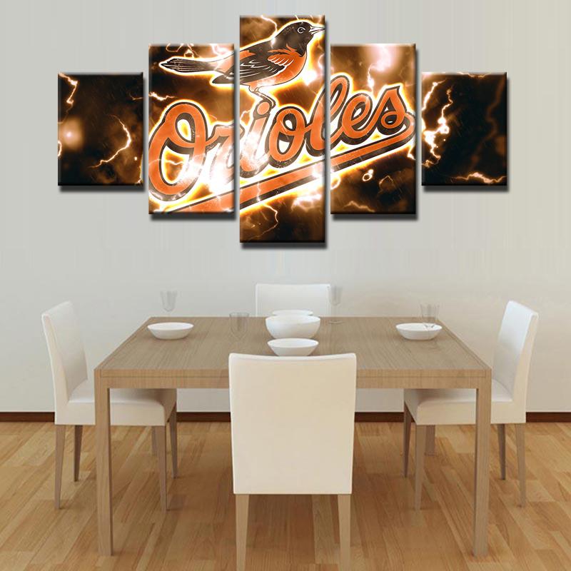 Baltimore Orioles Team Canvas Wall Art