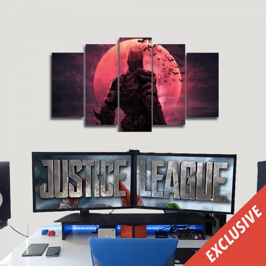 Batman At Night Canvas Wall Art