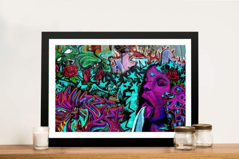 Bejewelled Graffiti Canvas Wall Art Bejewelled Graffiti Canvas Wall Art