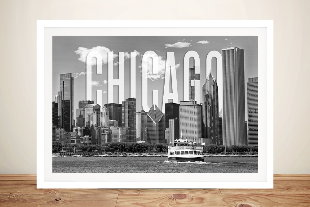 Chicago City Skyline Canvas Wall Art