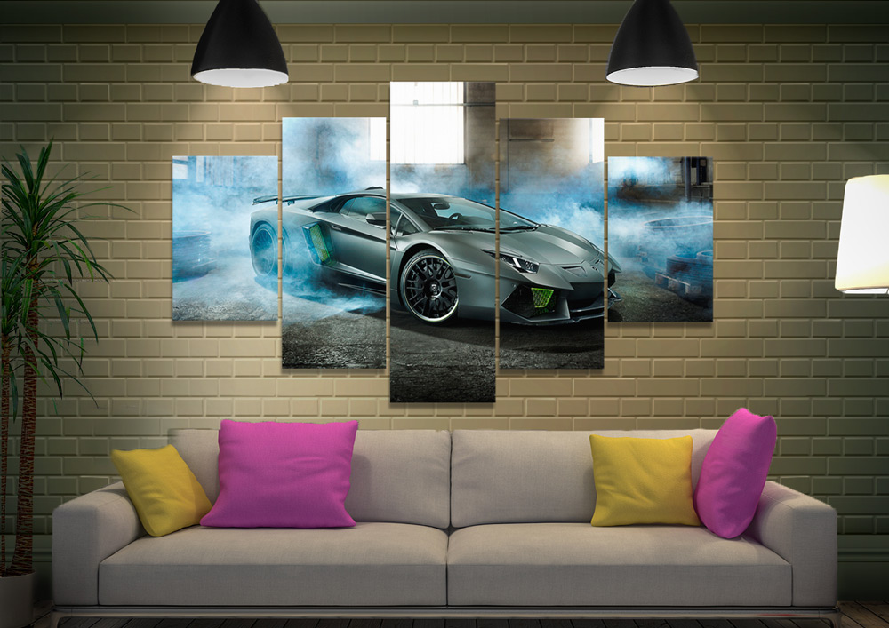 Lamborghini Split-Diamond Canvas Wall Art Lamborghini Split-Diamond Canvas Wall Art