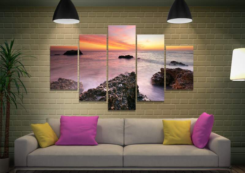 Rocky Bay Canvas Wall Art