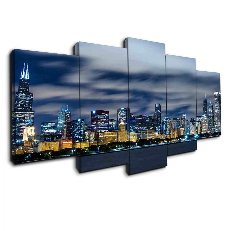 Chicago Skyline Canvas Wall Art