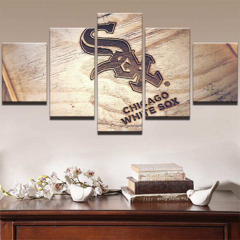 Chicago White Sox Wood Canvas Wall Art