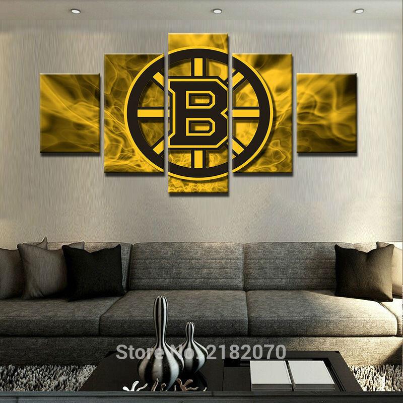 Cincinnati Bengals NHL Team Yellow Canvas Wall Art