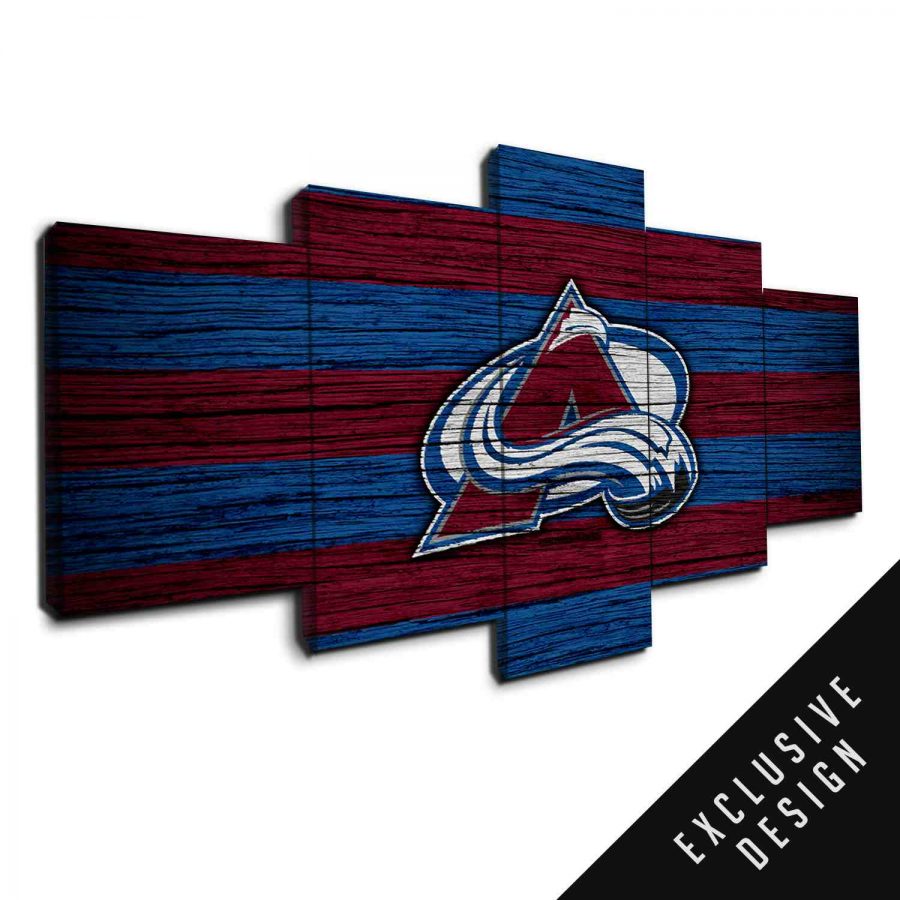 Colorado Avalanche NHL Team Wood Canvas Wall Art