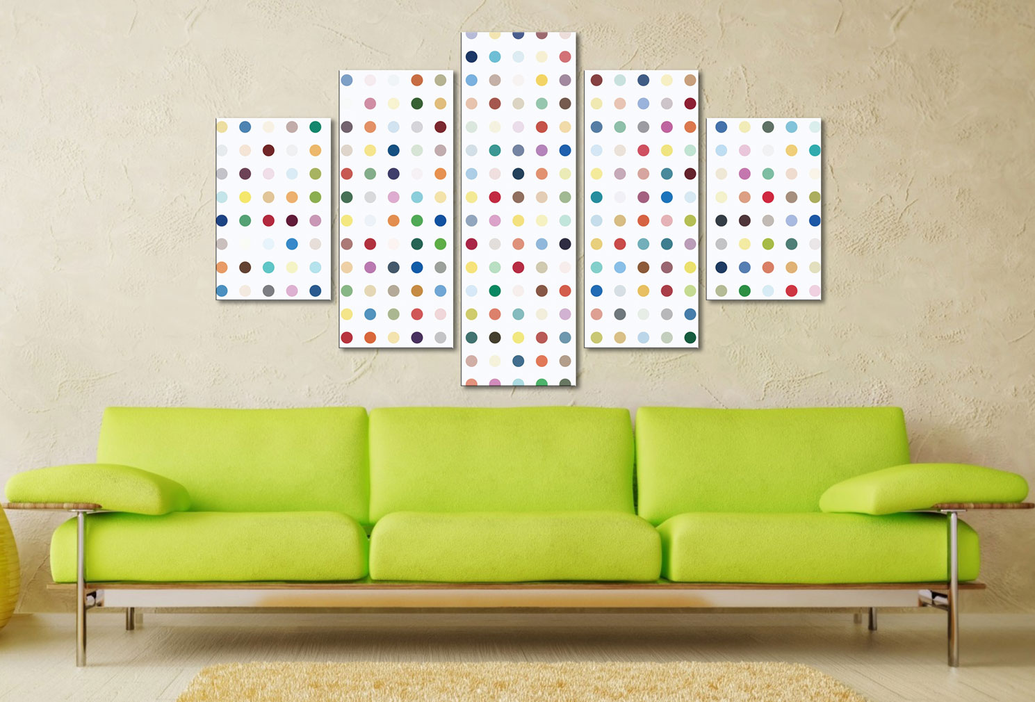 Damien Hirst Xylosidase Canvas Wall Art