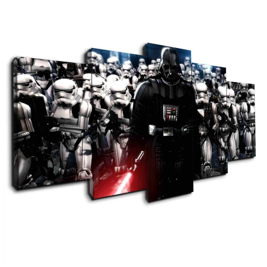 Darth Vader Fight Canvas Wall Art