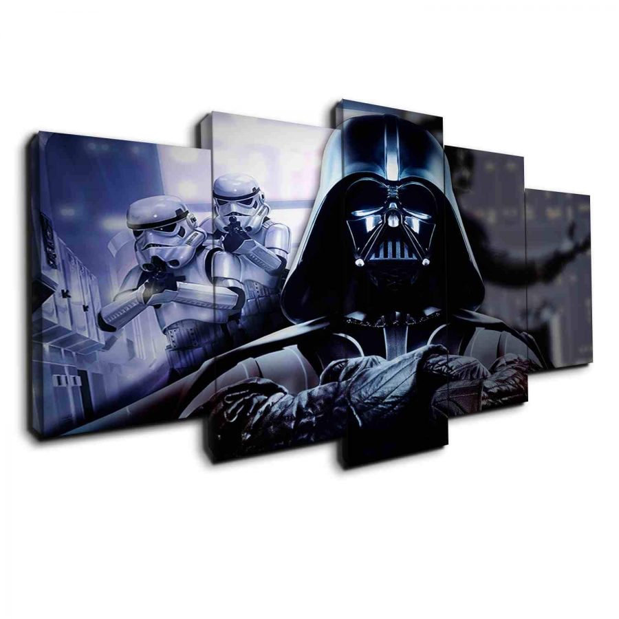 Darth Vader Fight Canvas Wall Art