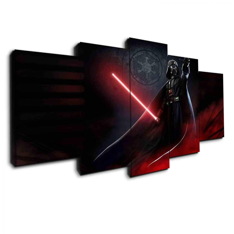 Darth Vader Red Sword Canvas Wall Art