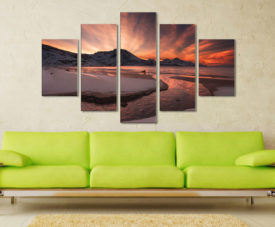 Dawn Estuary Canvas Wall Art
