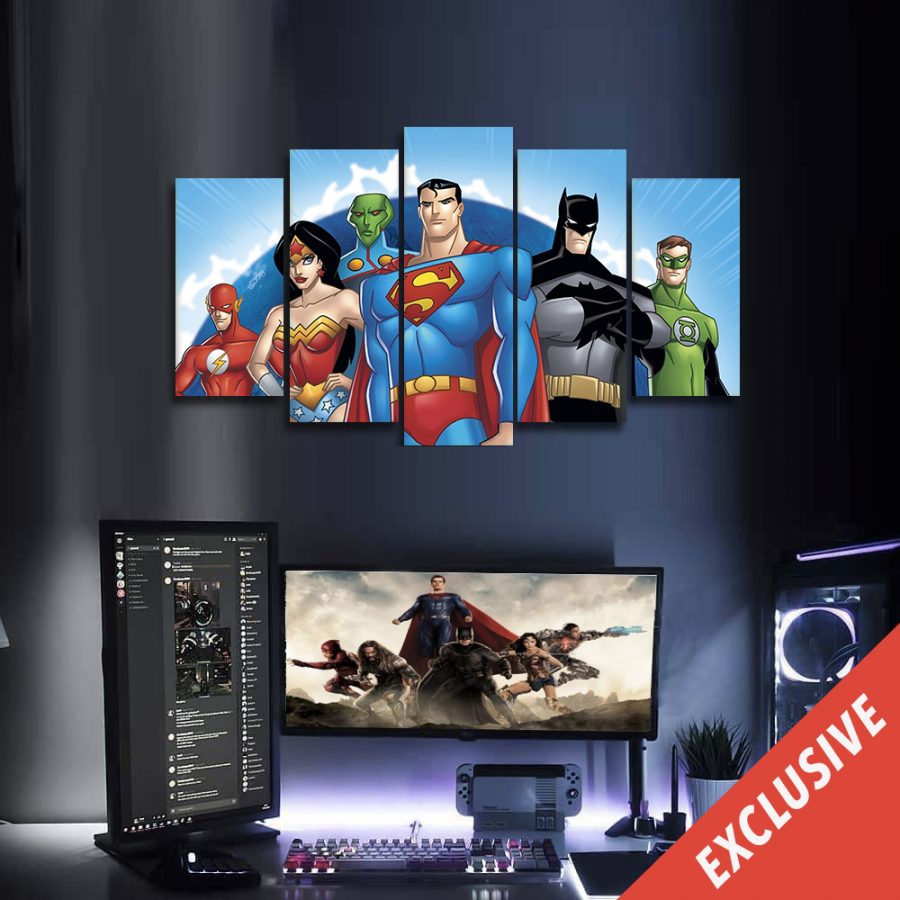 Dc Comics Cartoon Canvas Wall Art