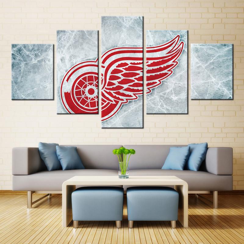 Detroit Red Wings NHL Team Canvas Wall Art