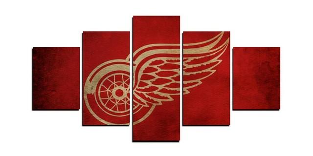Detroit Red Wings NHL Team Canvas Wall Art