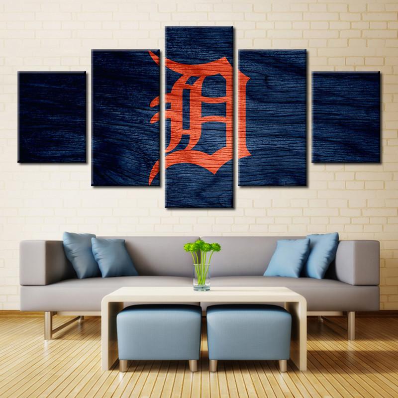 Detroit Tigers Sports Team Canvas Wall Art