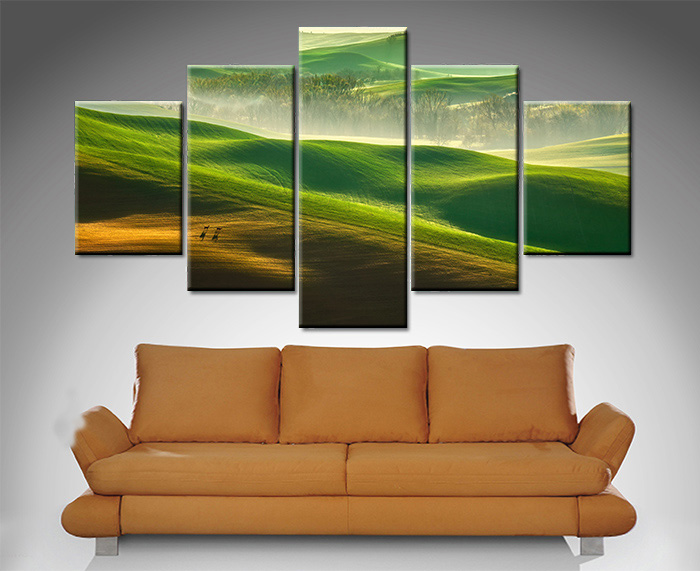 Green Rolling Hills Canvas Wall Art Green Rolling Hills Canvas Wall Art