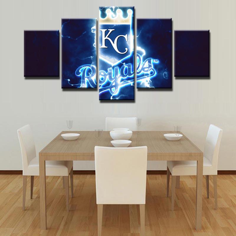 Kc Royals Team Canvas Wall Art