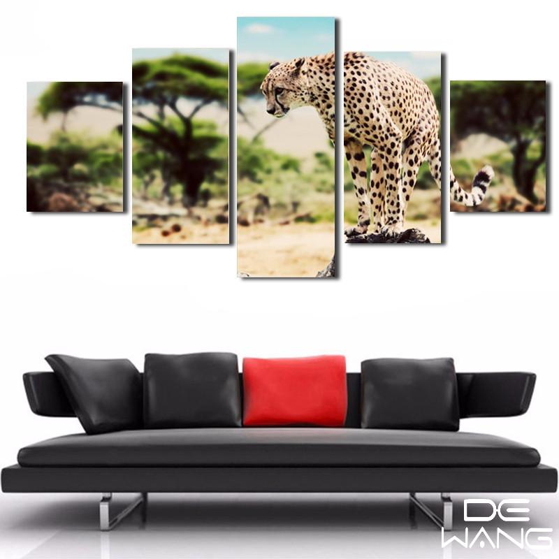 Leopard In The Savannah Canvas Wall Art Leopard In The Savannah Canvas Wall Art