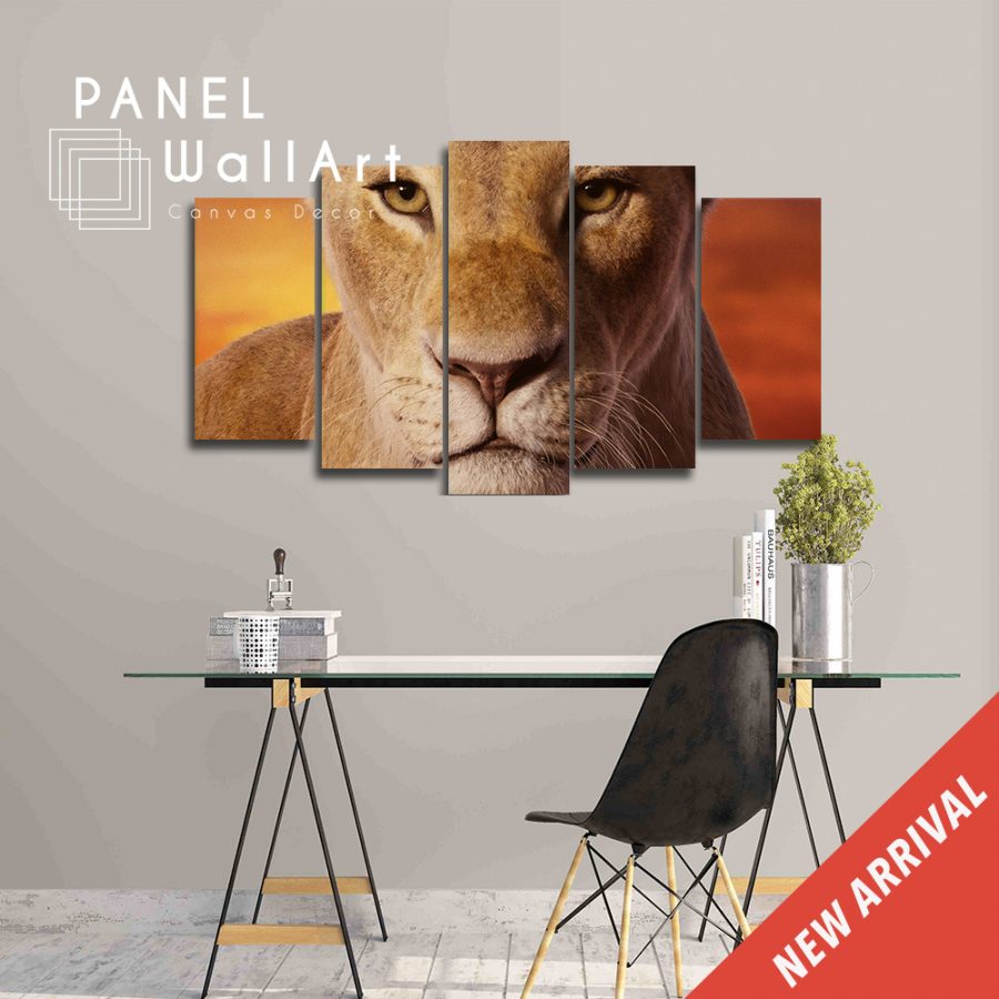Lion Face Canvas Wall Art