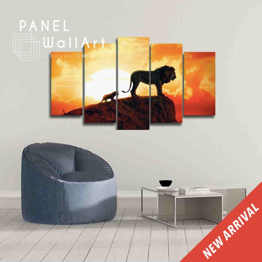 Lion Simba Coronation Canvas Wall Art