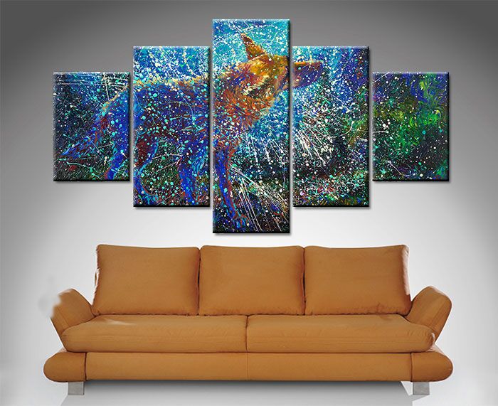Lobo Del Cielo Canvas Wall Art