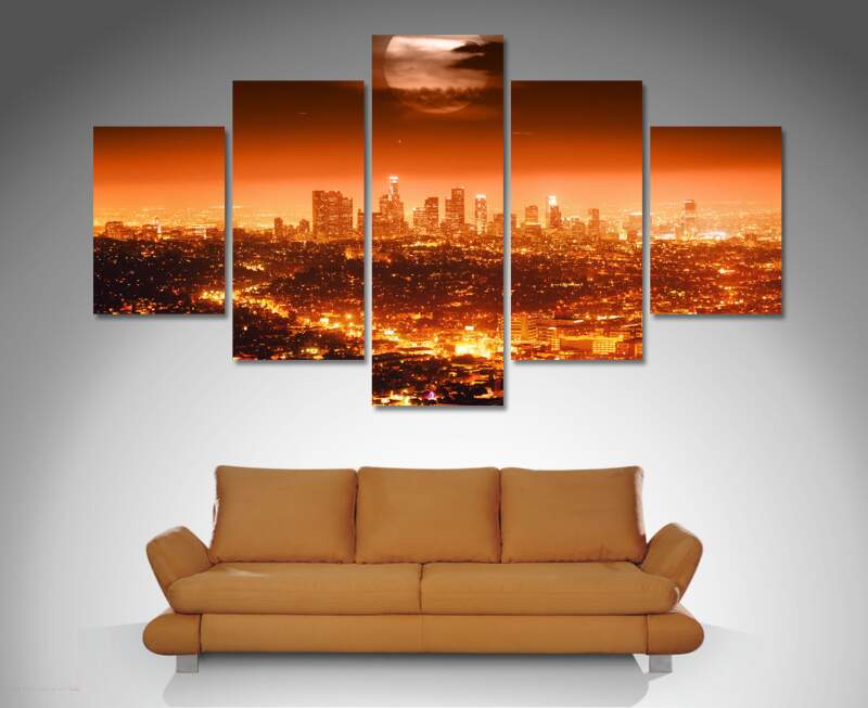 Los Angeles Canvas Wall Art Los Angeles Canvas Wall Art