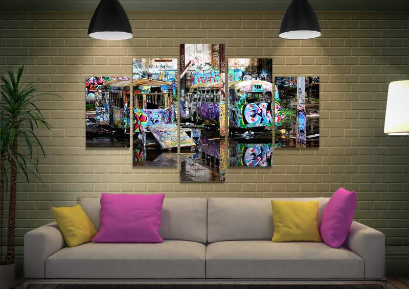 Magic Bus Canvas Wall Art Magic Bus Canvas Wall Art