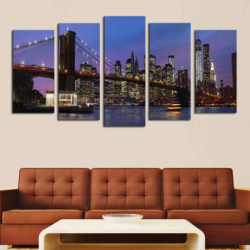 The Beauty Of City Scenery Canvas Wall Art