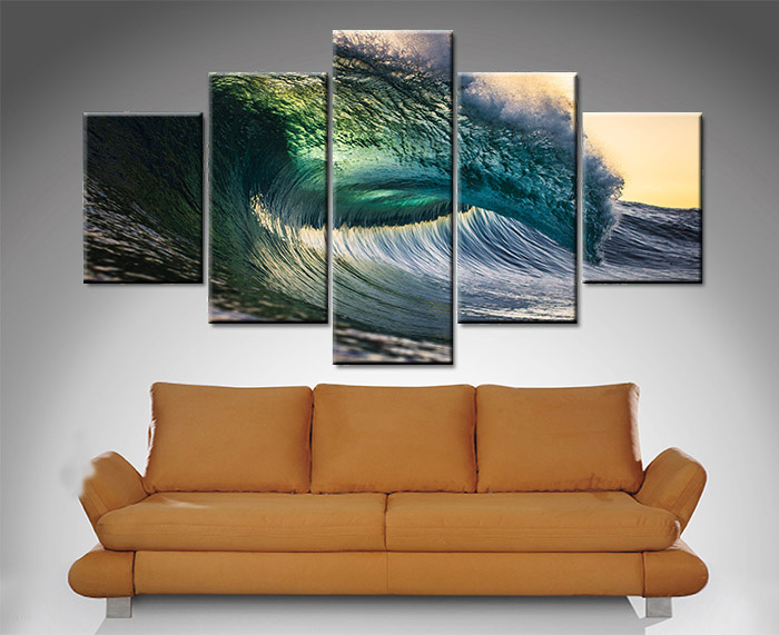 Oceans Might Canvas Wall Art