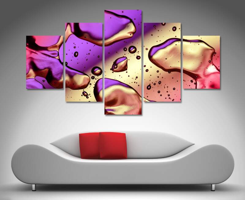 Oil Bubbles Canvas Wall Art